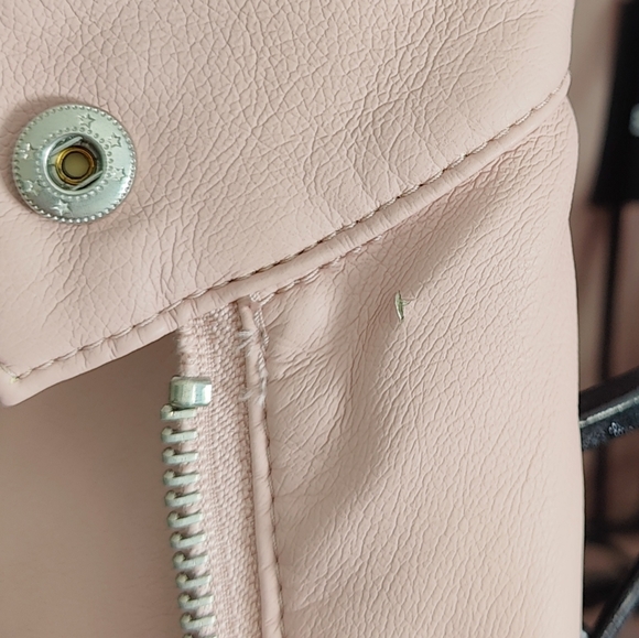Baccini - Faux Leather Jacket - Light Pink - Size Medium - NWT - Picture 12 of 12